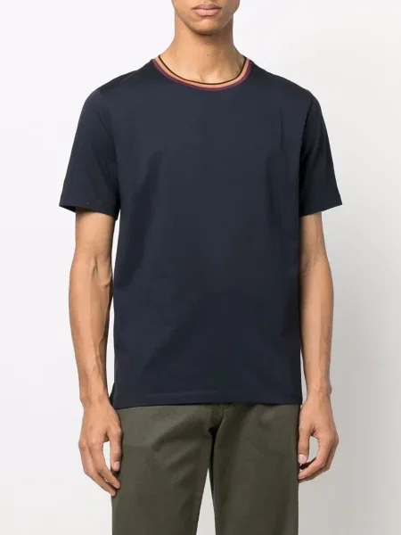 Pruhované tričko Paul Smith modré
