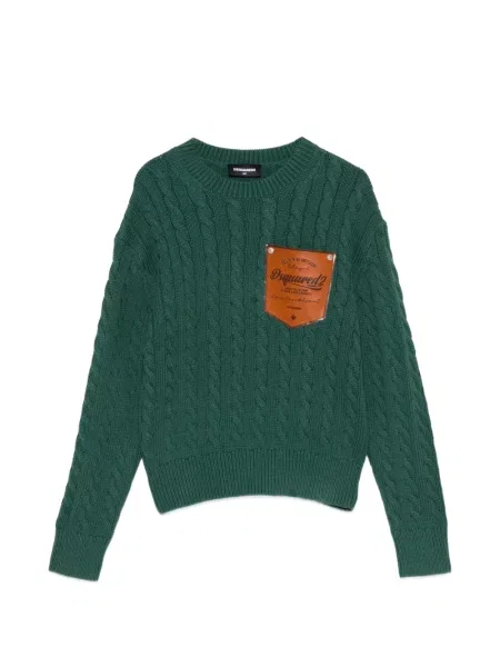Sweter dziecięcy Dsquared2 zielony