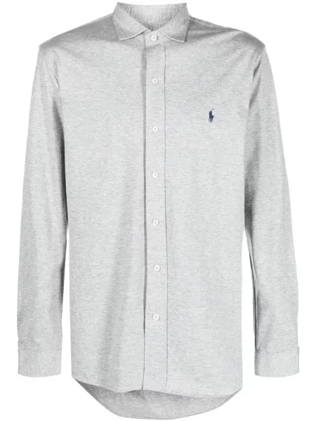 Majica Polo Ralph Lauren s vezom karirana zelena