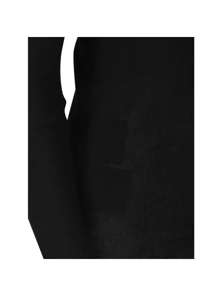Sweter z golfem Prada wełniany z logo do golfa czarny