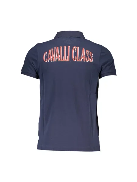 Koszulka polo Cavalli Class niebieska