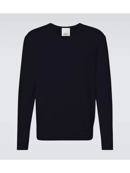 Pulover Allude din cașmir albastru