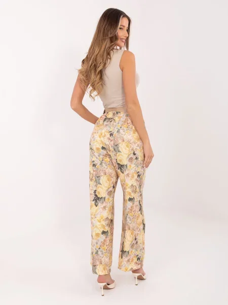 Pantaloni Rue Paris galben
