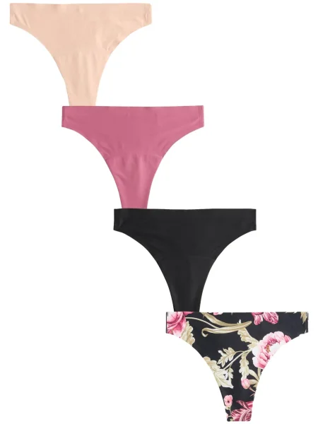 Next Tanga bej / roz negru