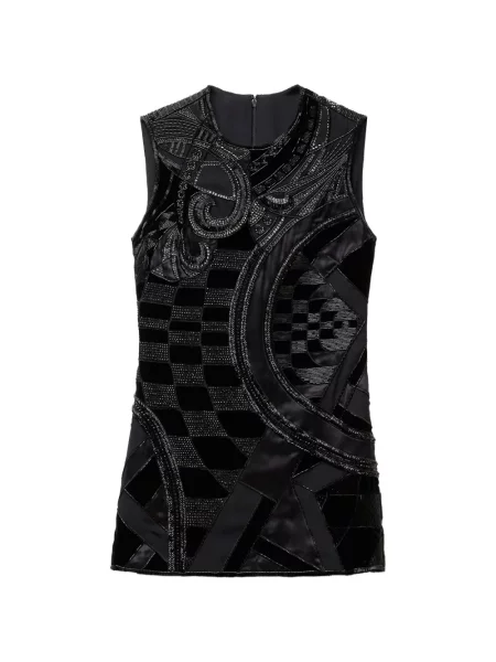 Rochie mini Versace din satin negru