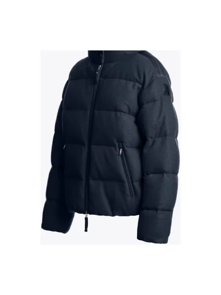 Kurtka puchowa Parajumpers z kaszmiru niebieska