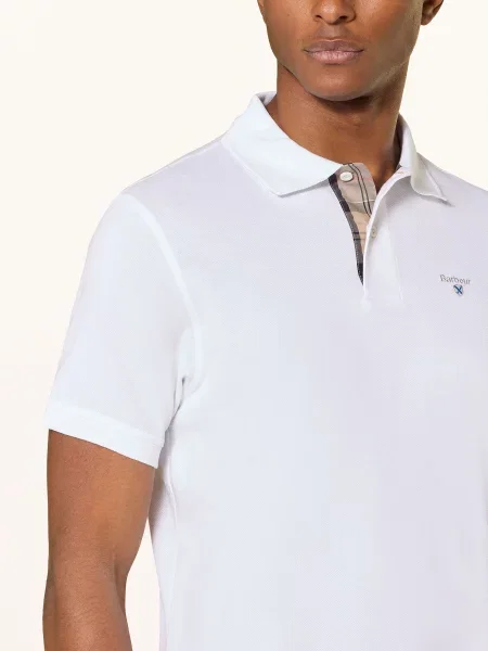 Barbour Polokošile Z Piké bílá