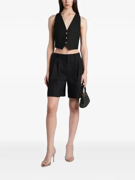 Pantaloni scurți Alice + Olivia negru