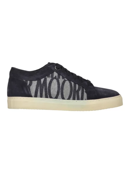 Sneakersy Moorer zamszowe niebieskie