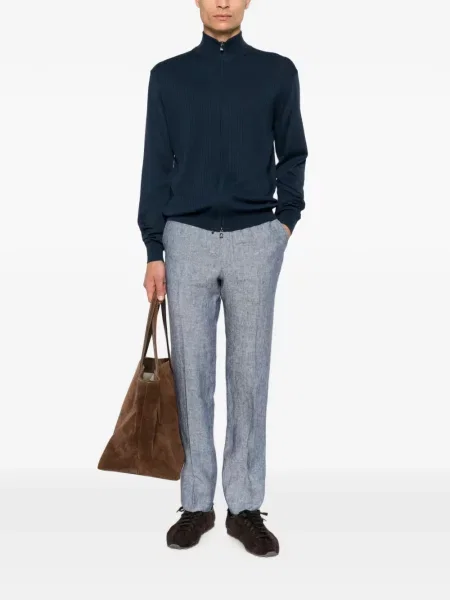 Cardigan Corneliani tricotate albastru