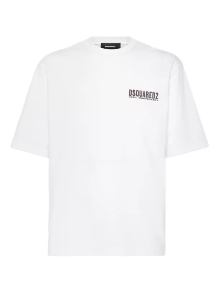 Tricou Dsquared2 cu imagine alb