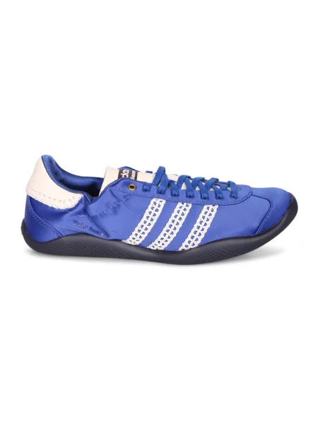 Satynowe sneakersy Y-3 niebieskie