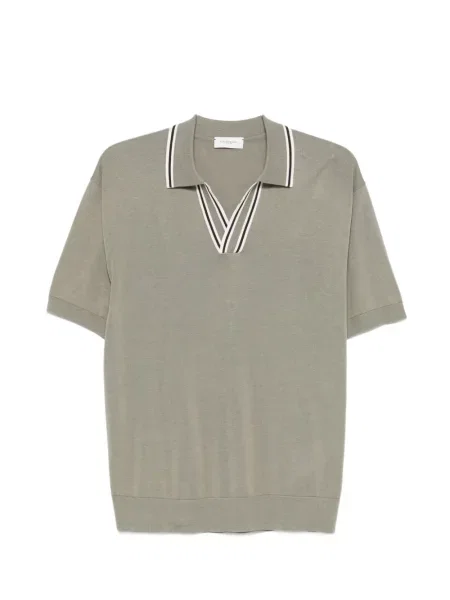 Tricou Paolo Pecora cu decolteu în V verde