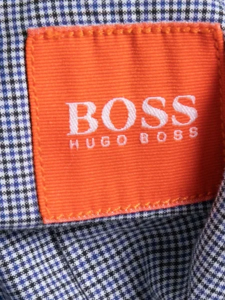 Cămașă Boss în carouri albastru