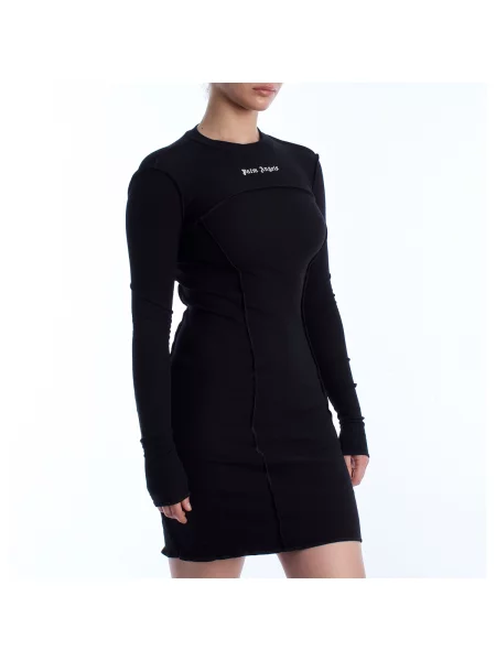 Rochie Palm Angels cu broderie negru