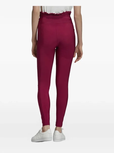 Pruhované krajkové pruhované tričko Adidas s vázáním šedé