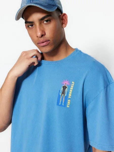 Tricou Trendyol albastru