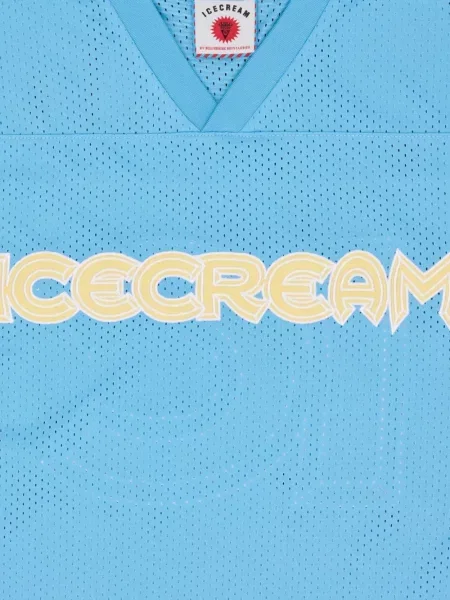 Tricou Icecream cu imagine plasă albastru