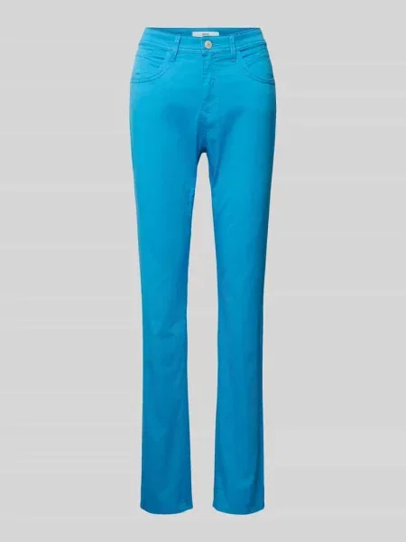 Spodnie o kroju slim fit z wpuszczanymi model ‘STYLE.MARY’ Brax niebieskie