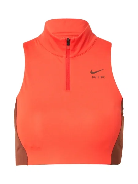 NIKE Sutien sport burgundy / orange roșu