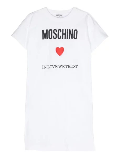 Sukienka dziecięca Moschino biała