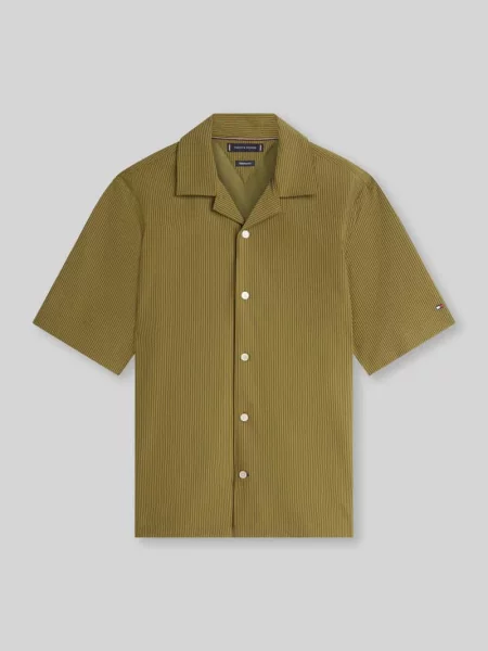 Koszula z krótkim rękawem o kroju relaxed fit z seersuckeru Tommy Hilfiger