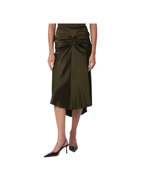 Spódnica midi Victoria Beckham zielona