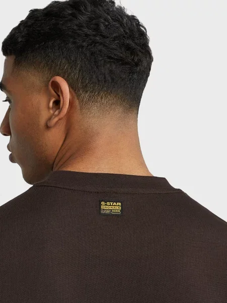Футболка G-star Raw а-силуету коричнева