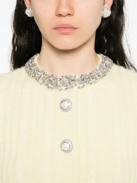 Cardigan Self-portrait galben