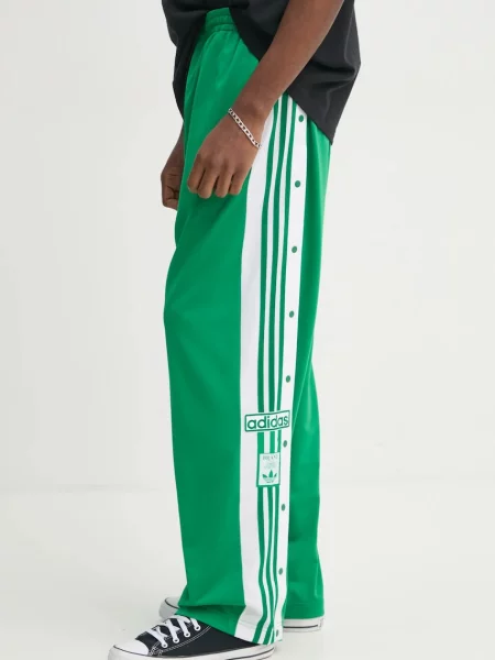 Adidas Originals pantaloni de trening Adibreak cu imprimeu verde