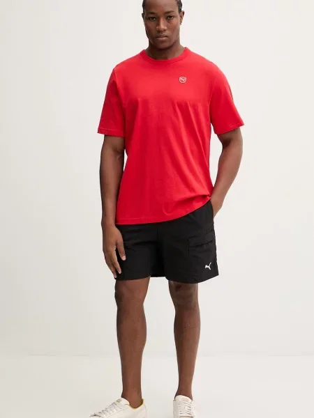 Puma tričko Essential elevated červené