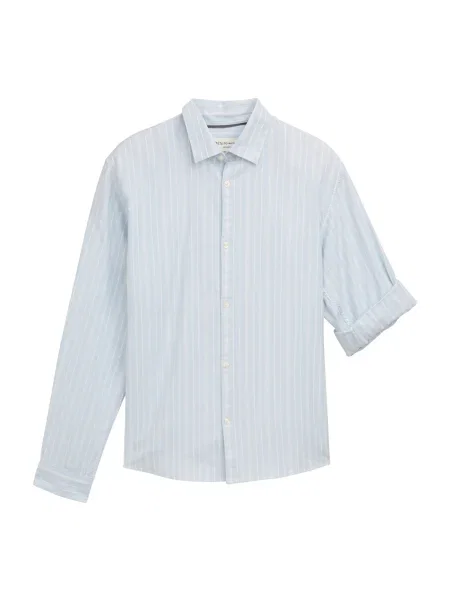 TOM TAILOR DENIM Košulja svijetloplava bijela