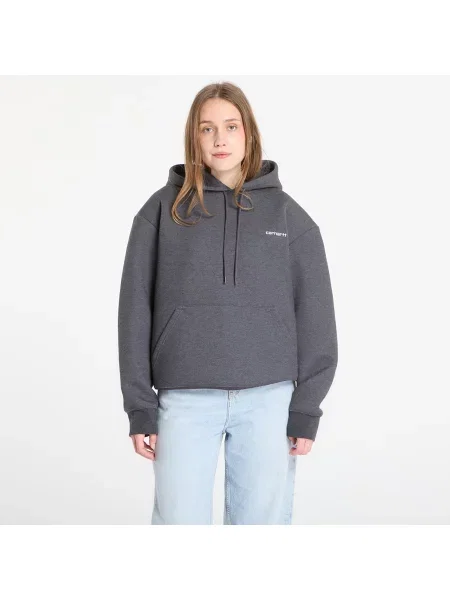 Суитшърт Carhartt WIP Hooded Alda Sweat UNISEX Black/ White M бяло