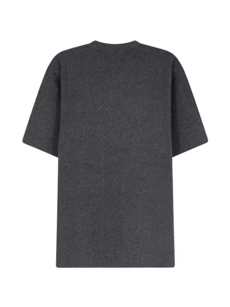 Scurt tricou Hevo cu decolteu rotund gri