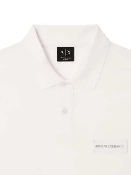 Tricou polo Armani Exchange cu autograf