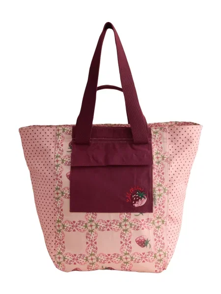 Cath Kidston Nakupovalna torba Raspberry zelena / ciklama / roza rdeča