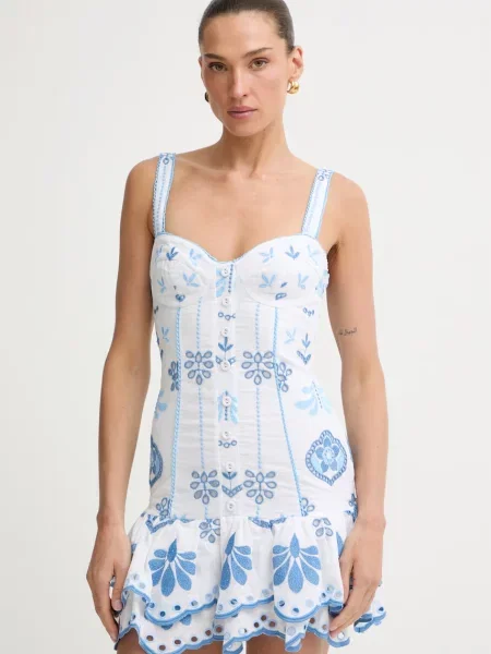 Charo Ruiz Ibiza rochie cu Niva alb