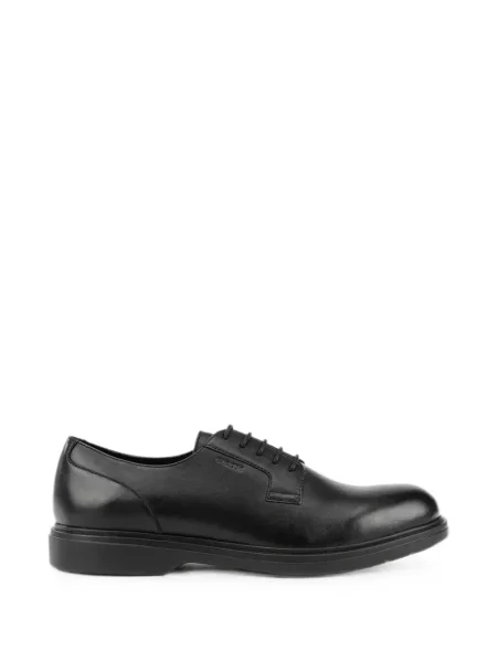 Pantofi derby Geox cu șireturi din piele negru