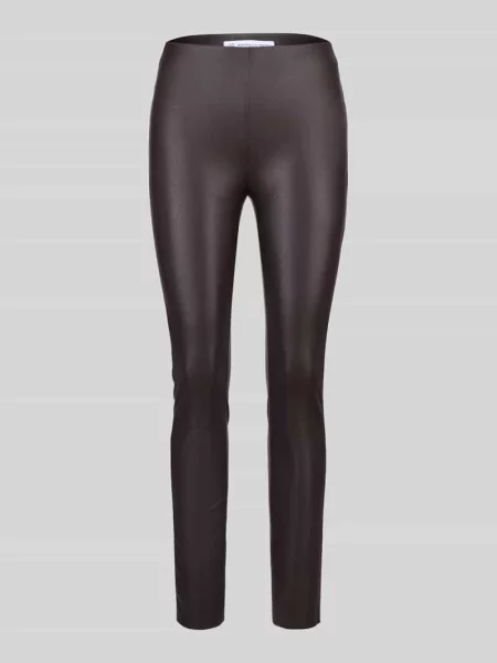Spodnie o kroju skinny fit z imitacji skóry model ‘RESA’ Raffaello Rossi