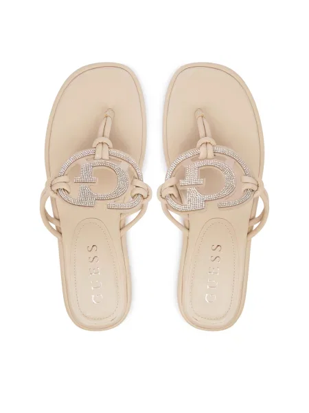 Вьетнамки Guess бежевые