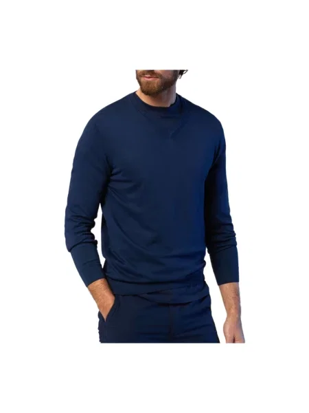 Sweter North Sails z okrągłym dekoltem niebieski