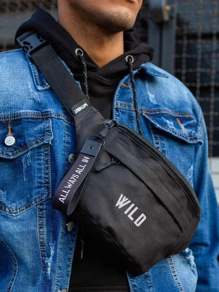 Поясная сумка Without черная