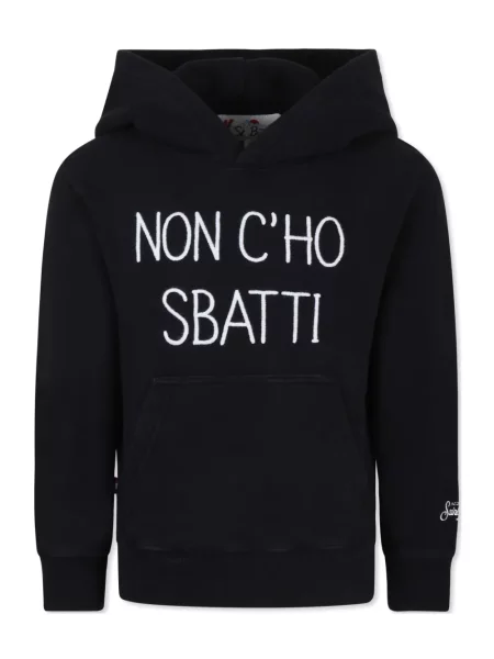 Bluza z kapturem dziecięca Mc2 Saint Barth czarna