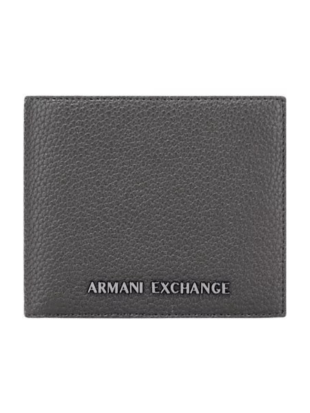 Portfel Armani Exchange skórzany szary