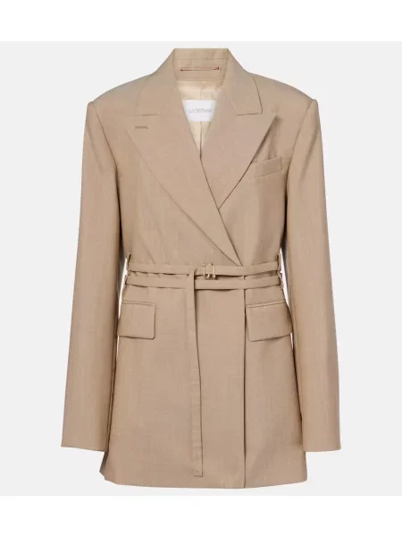 Sacou Sportmax de lână bej