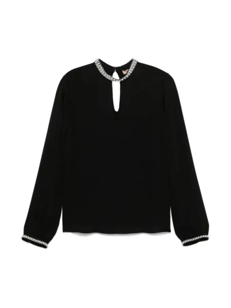Bluzka Twinset z koralikami czarna