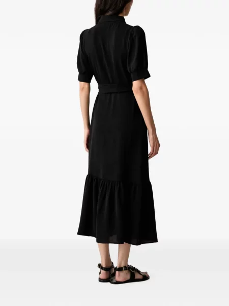 Cu centură rochie midi Morgan negru