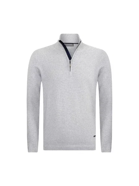 Jacey Quinn Pulover albastru marin gri