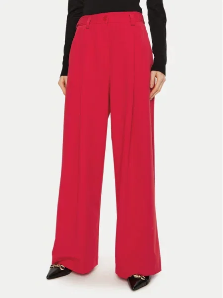 Imperial Spodnie palazzo Wide Leg czerwony
