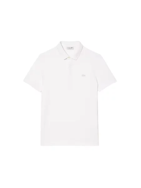 Koszulka polo o kroju regular fit z mieszanki bawełny Lacoste biała